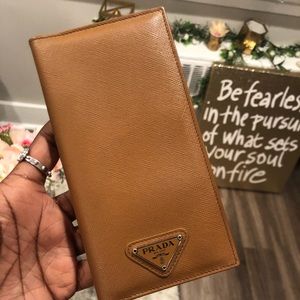Prada checkbook holder